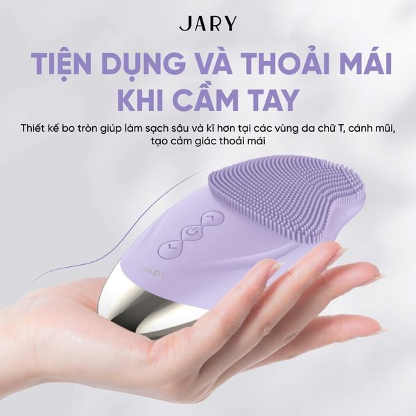 máy rửa mặt Jary màu tím