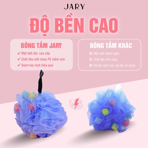 CÔNG DỤNG BÔNG TẮM XƠ MƯỚP JARY LOOFAH SPONGE