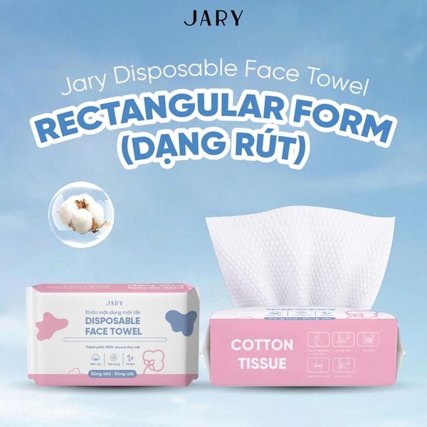 BÔNG LAU MẶT 1 LẦN DẠNG RÚT