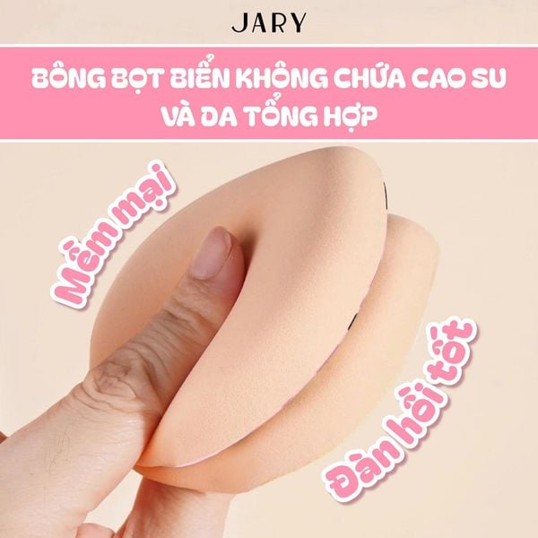 mút tán kem nền dày hình giọt nước Jary 3