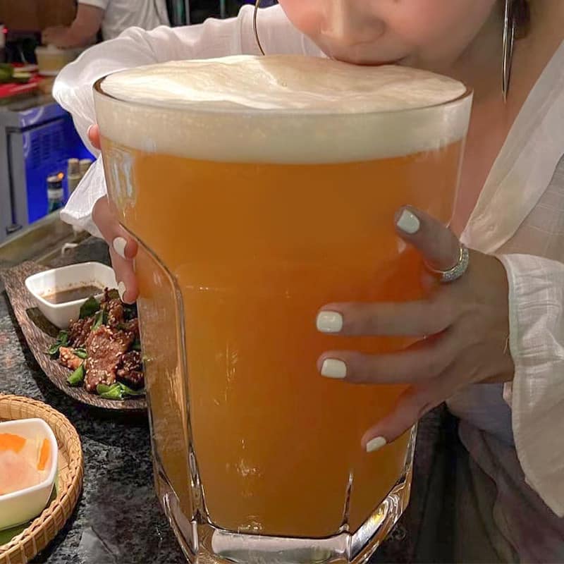 Có nên uống bia sau nâng mũi ?