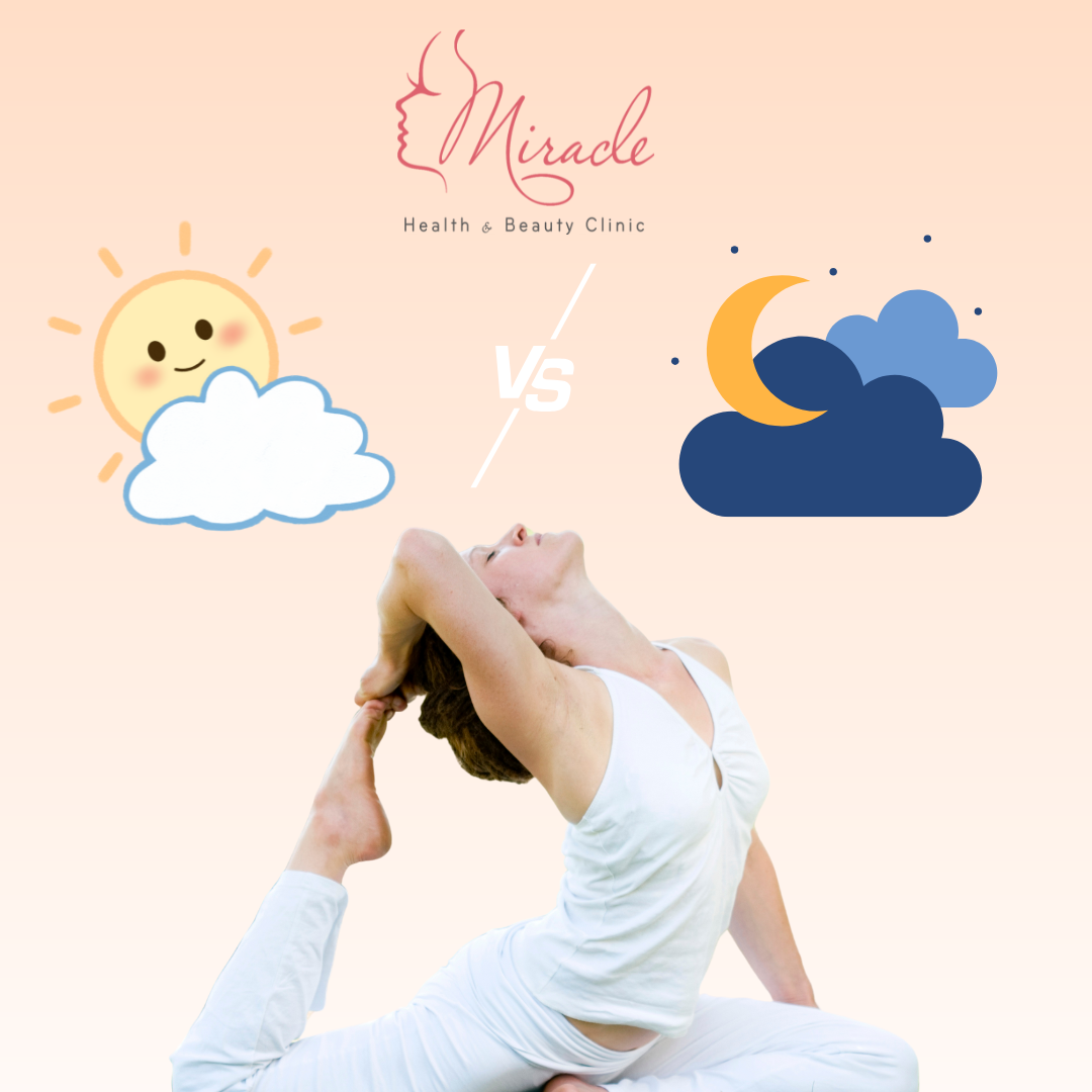 Nên tập luyện giảm cân vào buổi sáng hay buổi tối ?