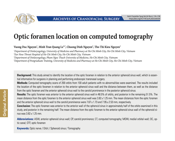 VỊ TRÍ LỖ THỊ GIÁC TRÊN ẢNH CHỤP CT
