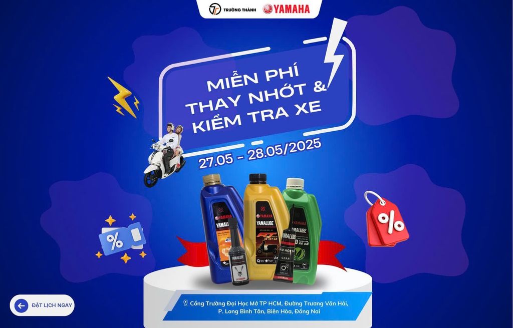 Miễn phí 500 bình nhớt – Sự kiện tri ân đặc biệt của Yamaha Trường Thành tại Biên Hòa