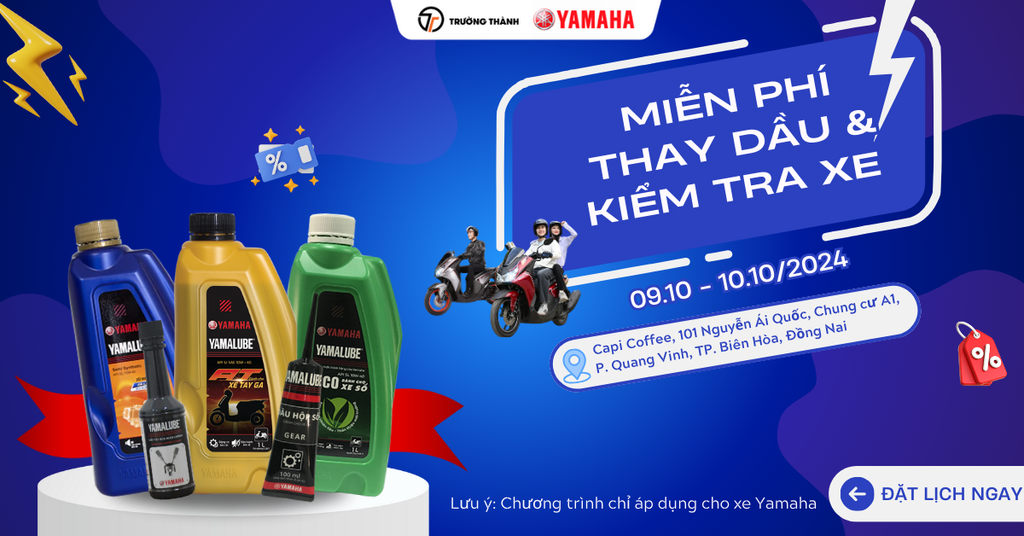 Sự Kiện Tháng 10: Tri ân khách hàng - Thay nhớt và kiểm tra xe miễn phí!
