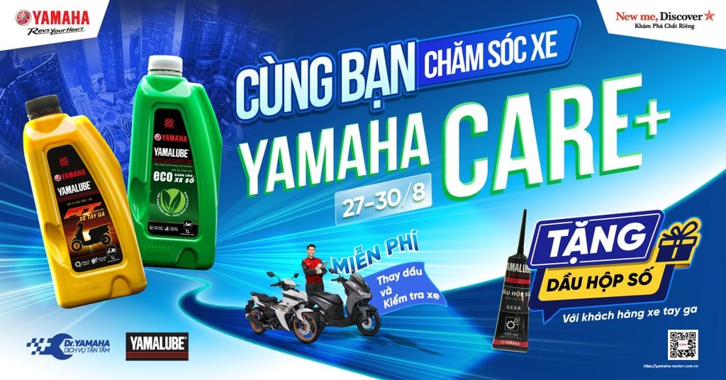 Sự kiện thay nhớt miễn phí lớn nhất tháng 8 tại Yamaha Town Trường Thành
