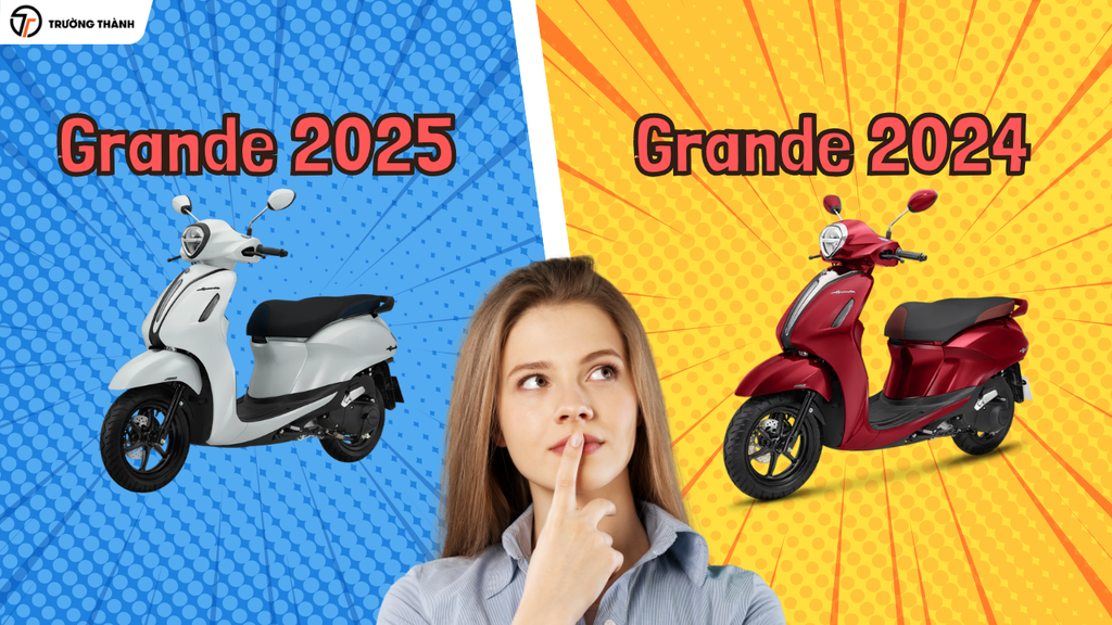 So sánh Yamaha Grande 2025 và 2024: Nên chọn phiên bản nào?