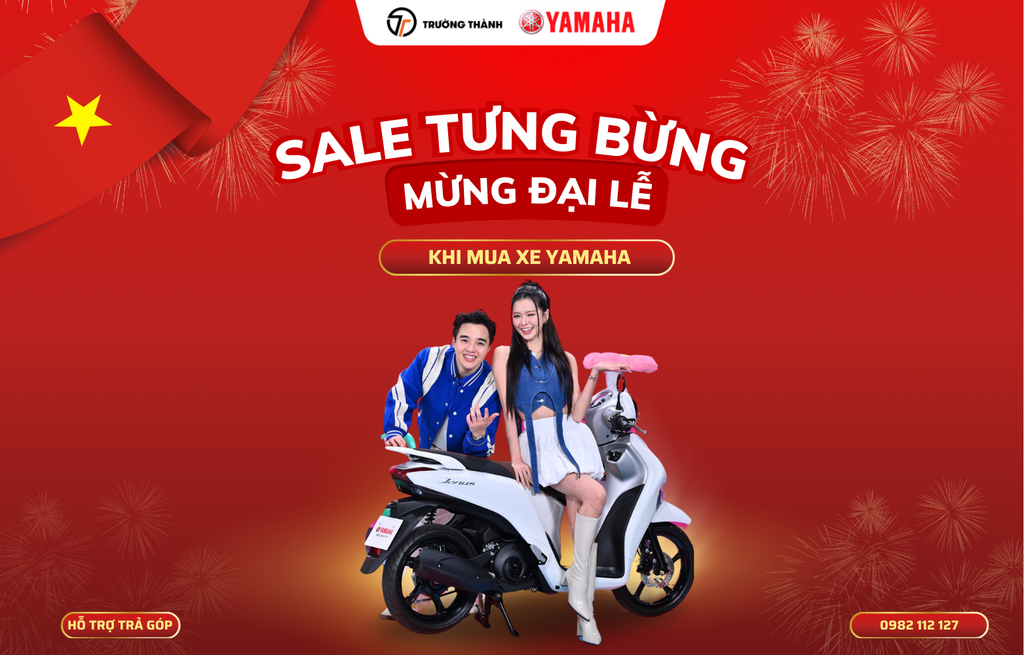 Sale tưng bừng, mừng đại lễ! Ưu đãi khủng nhiều dòng xe Yamaha