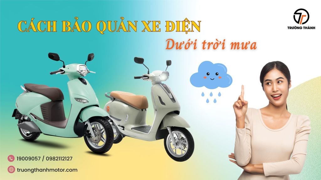 Những lưu ý quan trọng khi đi xe máy điện dưới trời mưa