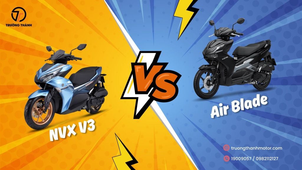 So sánh Yamaha NVX V3 vs Honda Air Blade 2025: Nên mua xe nào?