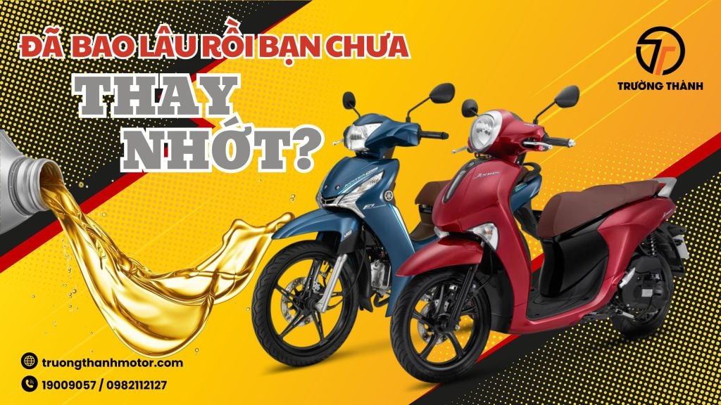 Đi xe máy bao lâu thì cần thay nhớt và có lưu ý gì khi thay?