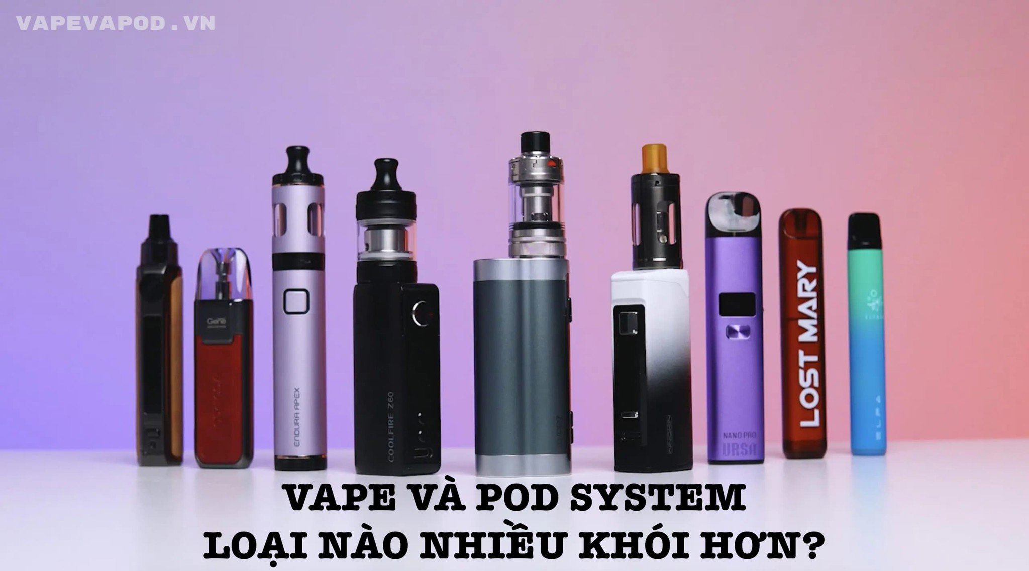 Vape và Pod System: Loại Nào Nhiều Khói Hơn?