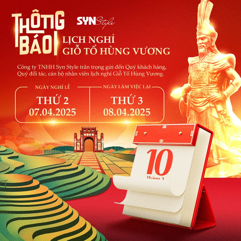 [THÔNG BÁO] LỊCH NGHỈ LỄ GIỔ TỔ HÙNG VƯƠNG 2025