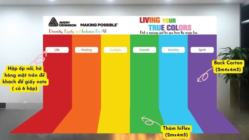 trang-tri-su-kien-pride-month-tuong-tac-bang-carton-tai-che
