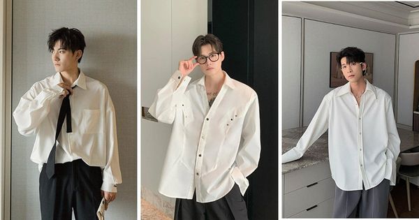 Áo sơ mi nam Hàn Quốc form rộng