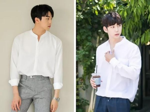 Mẫu áo sơ mi nam Hàn Quốc không cổ