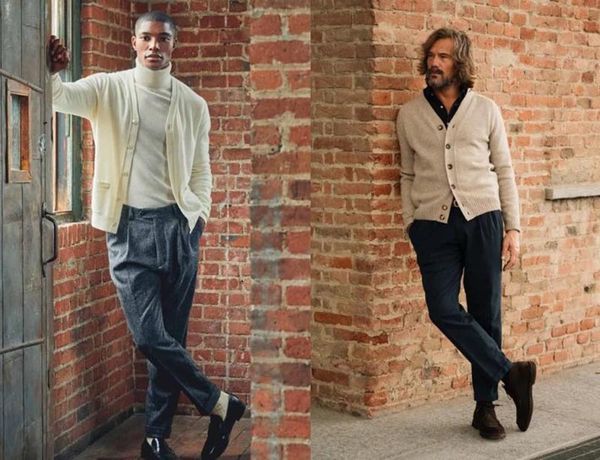 Áo khoác Cardigan được dệt với họa tiết Vintage