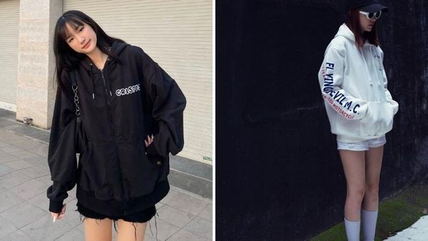 Cách phối áo hoodie nữ với quần short phá cách
