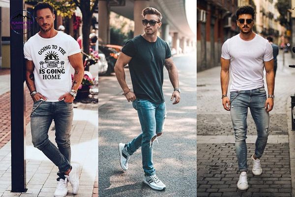 Phối quần jean với áo khoác denim