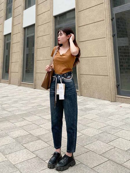Quần baggy jean nữ