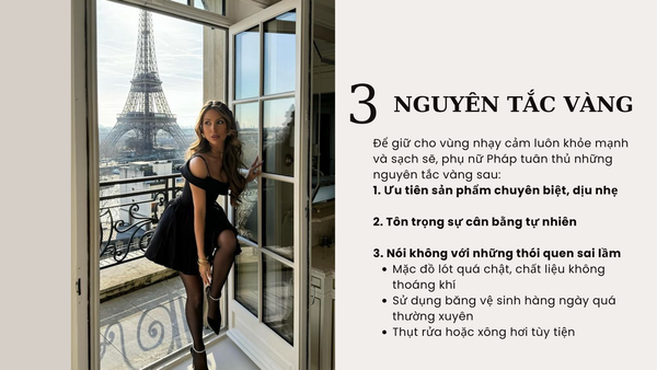 3 Nguyên tắc vàng trong chăm sóc vùng kín