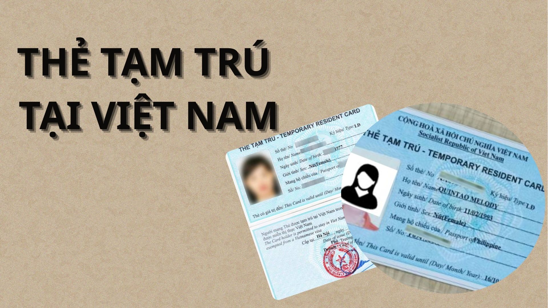 QUY ĐỊNH VỀ THẺ TẠM TRÚ TẠI VIỆT NAM