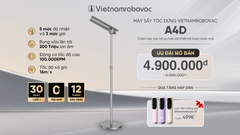 Máy sấy tóc đứng Vietnamrobovac A4D - Công Suất 1700W - Chăm Sóc Tóc Mềm Mại Bằng Ion Âm - Điều Chỉnh Góc 180 Độ