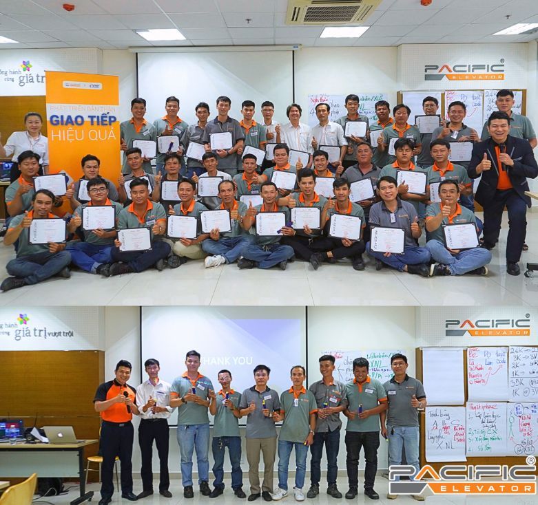 Thang Máy Pacific tổ chức khoá đào tạo kỹ năng giao tiếp cho kỹ thuật viên