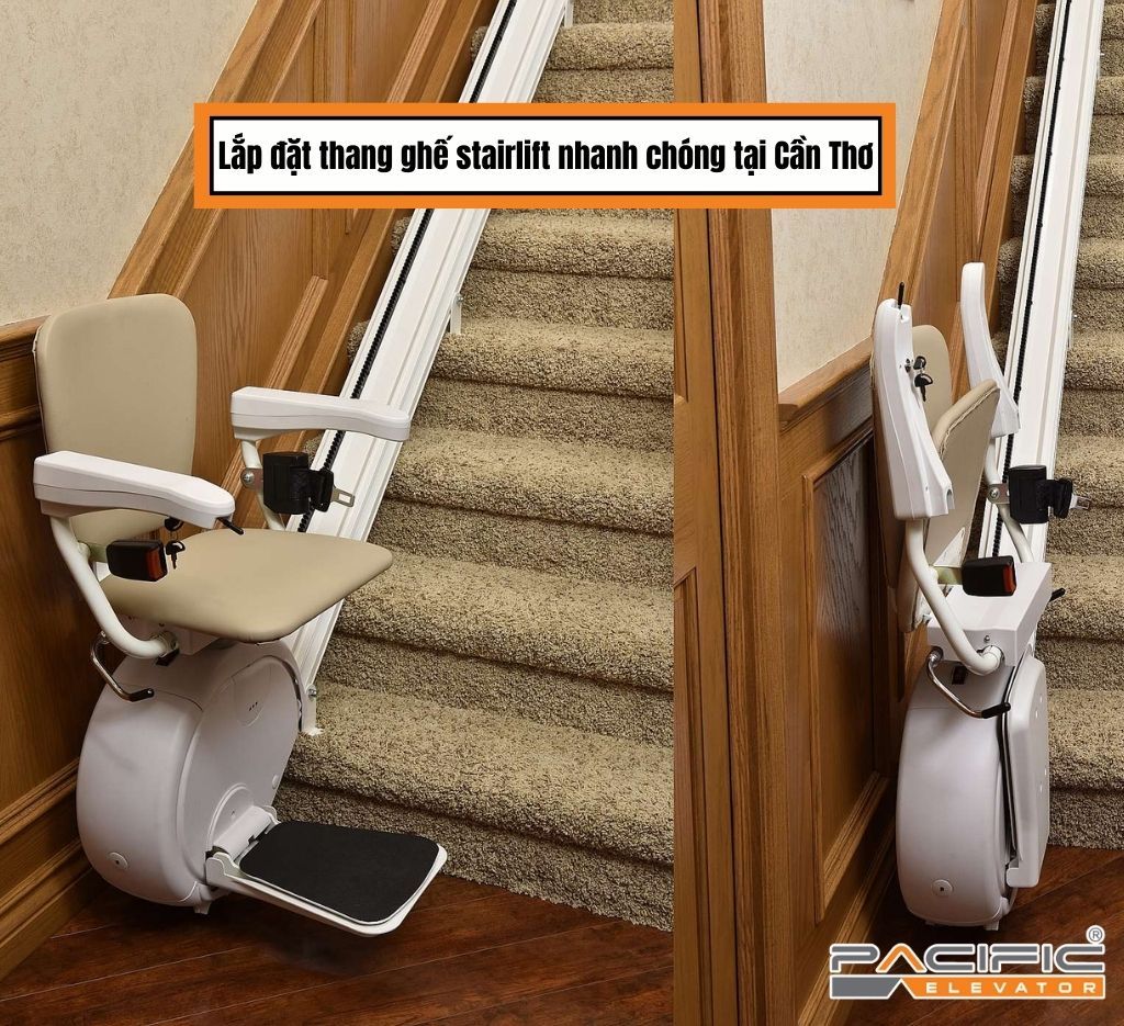 Lắp đặt thang ghế stairlift nhanh chóng tại Cần Thơ