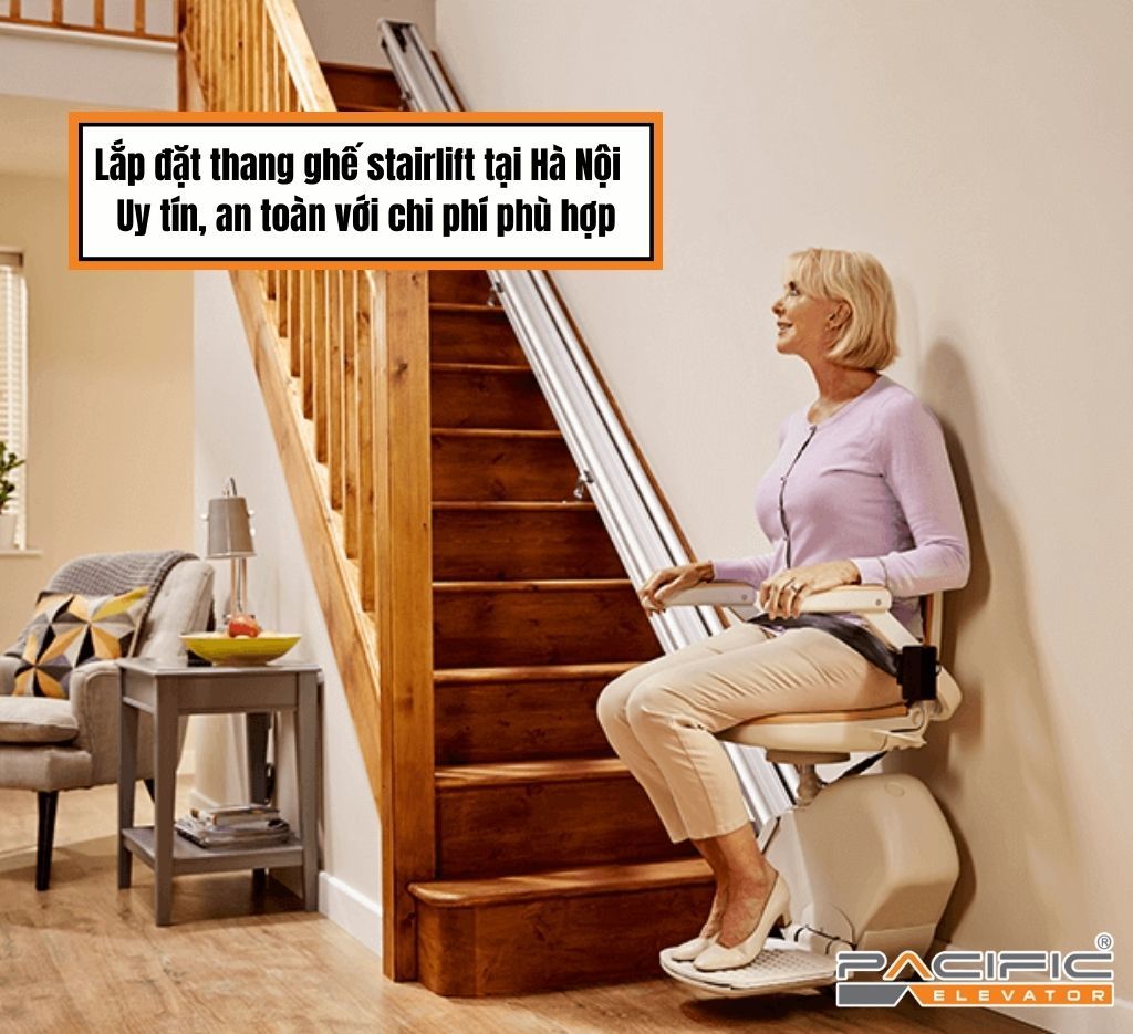 Lắp đặt thang ghế stairlift tại Hà Nội | Uy tín, an toàn với chi phí phù hợp