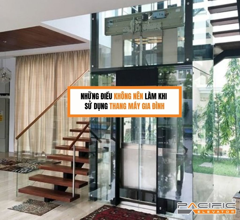 Những điều không nên làm khi sử dụng thang máy gia đình