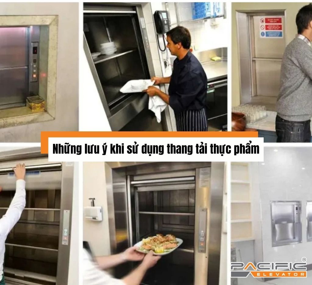 Những lưu ý khi sử dụng thang tải thực phẩm