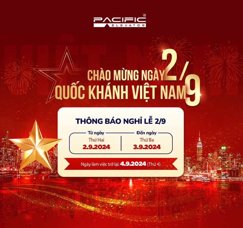 THÔNG BÁO LỊCH NGHỈ LỄ QUỐC KHÁNH 02/09