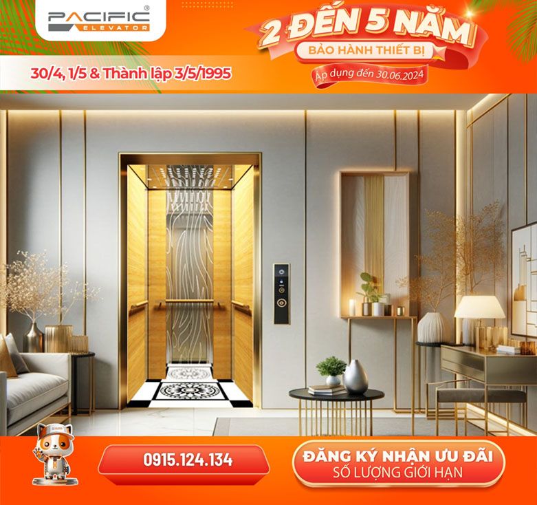 Khuyến Mãi Đặc Biệt 30/4, 1/5 Và Ngày Thành Lập Công Ty Thang Máy Pacific