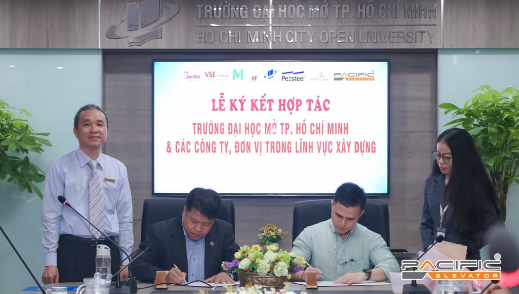 Thang Máy Pacific&nbsp;tại&nbsp;Trường Đại Học Mở TPHCM