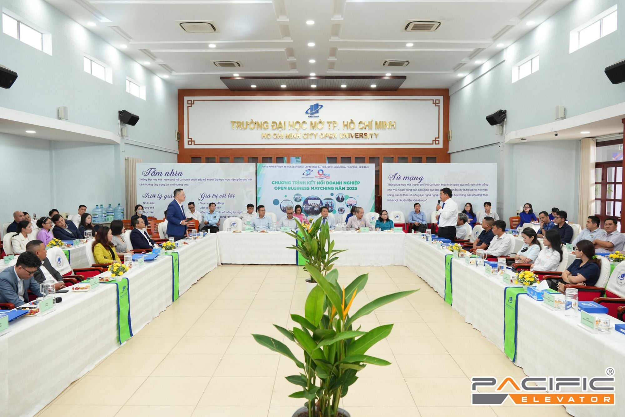 Thang Máy Pacific tham gia chương trình kết nối doanh nghiệp 2025 tại Đại học Mở TPHCM