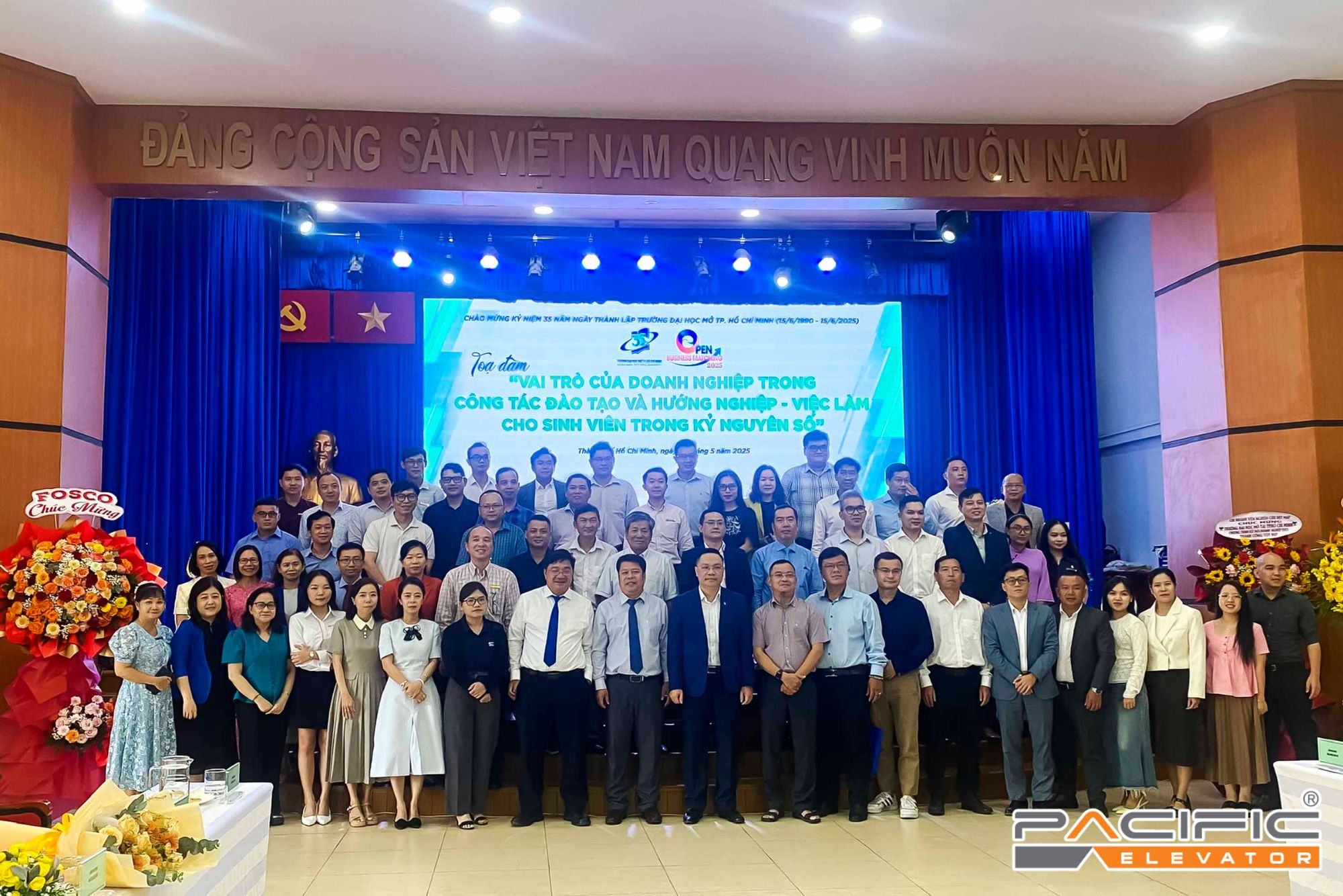 Thang Máy Pacific tham gia chương trình kết nối doanh nghiệp 2025 tại Đại học Mở TPHCM