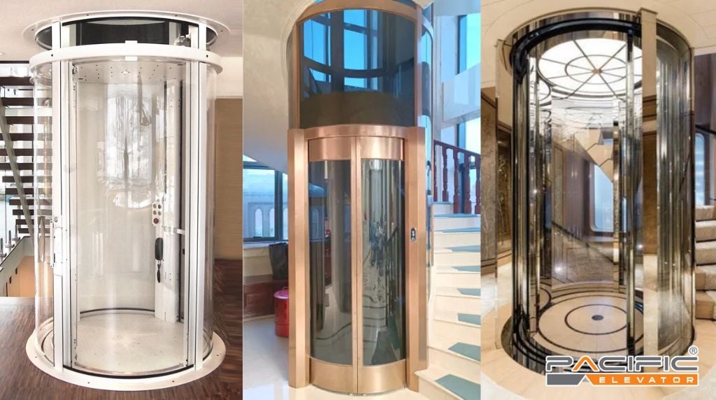 thang máy lồng kính tròn