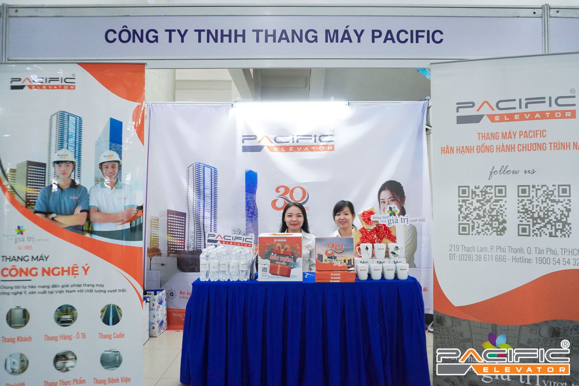Thang Máy Pacific tham gia gian hàng tuyển dụng tại Đại học Mở