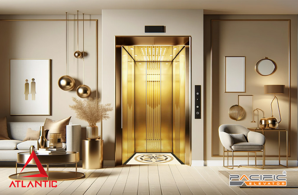 Mẫu cabin thang máy gia đình thương hiệu ALANTIC của công ty Thang Máy Pacific