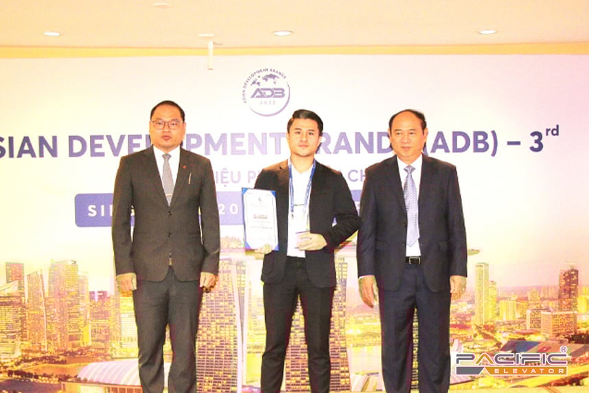 Thang Máy Pacific vinh dự đón nhận giải thưởng Top 10 Thương Hiệu Châu Á