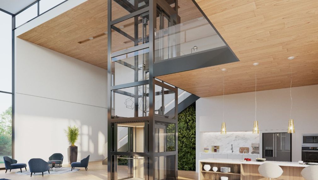 vị trí lắp đặt thang máy gia đình