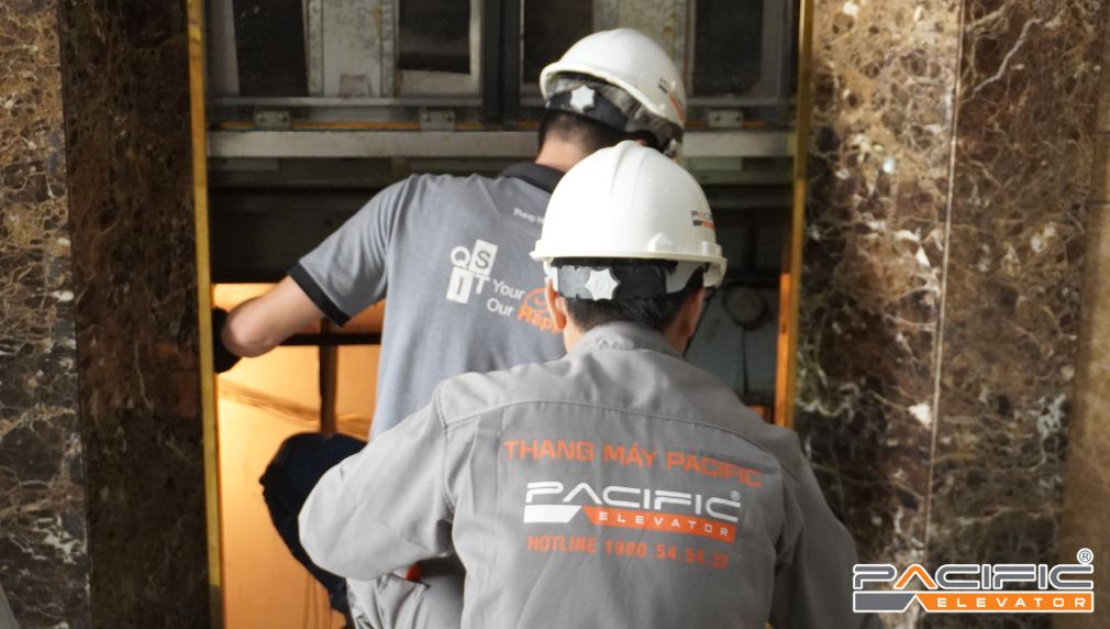 kỹ thuật pacific cải tạo thang máy