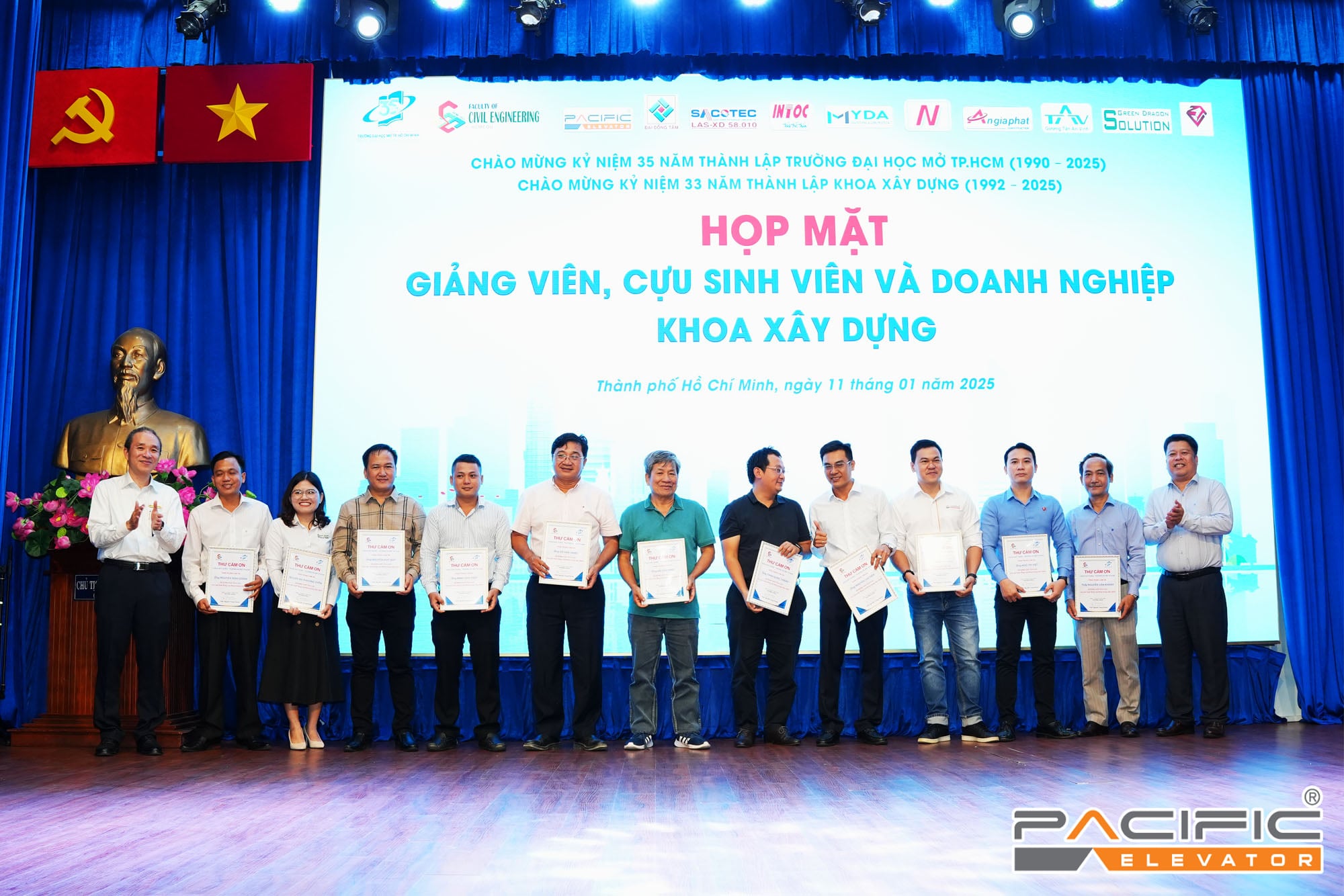 Thang Máy Pacfic nhà tài trợ kim cương cho lễ kỉ niệm 33 năm thành lập