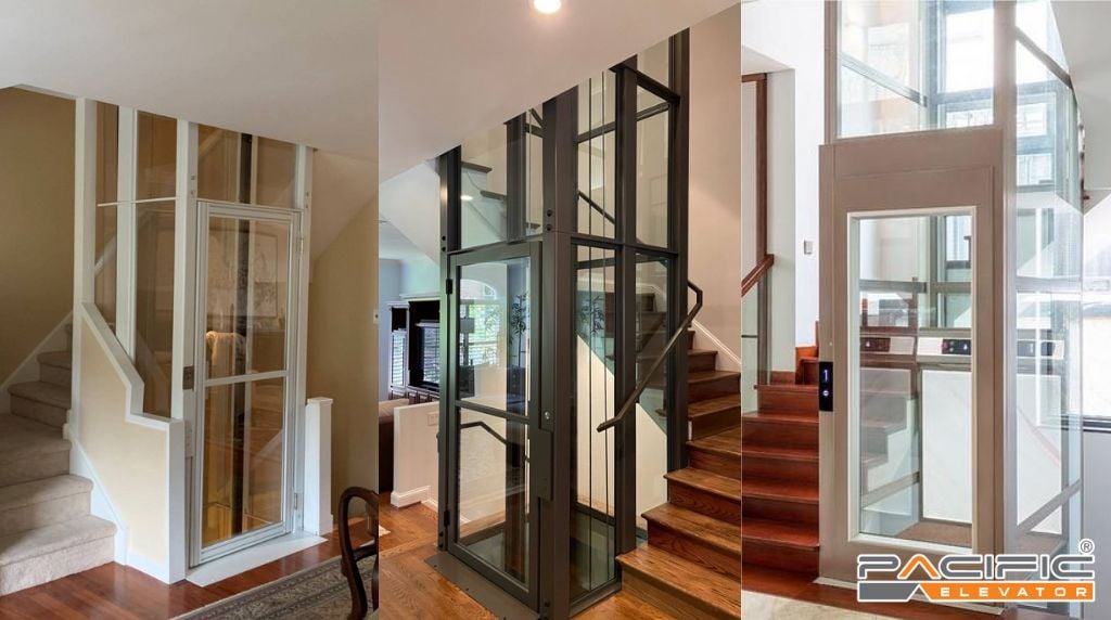 thang máy lồng kính vuông