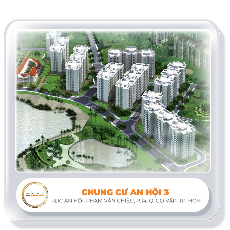 Thang máy Pacific lắp đặy thang máy tại CHUNG CƯ AN HỘI 3
