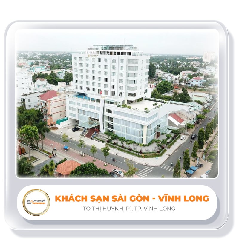 Thang máy Pacific lắp đặy thang máy tại Khách Sạn Sài Gòn - Vĩnh Long