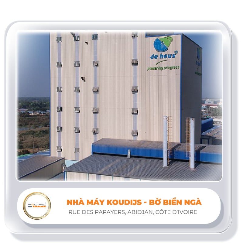 Hình ảnh Thang máy Pacific lắp đặy thang máy tại Nhà máy thức ăn chăn nuôi Koudijs - Bờ Biển Ngà