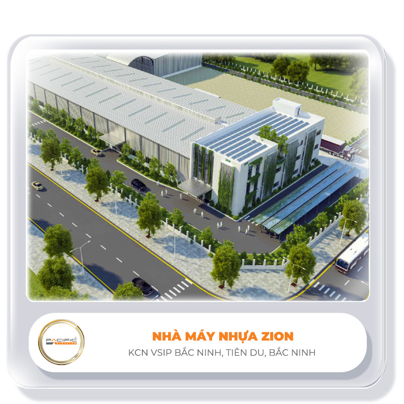 Hình ảnh Thang máy Pacific lắp đặy thang máy tại Nhà máy nhựa Zion, Bắc Ninh