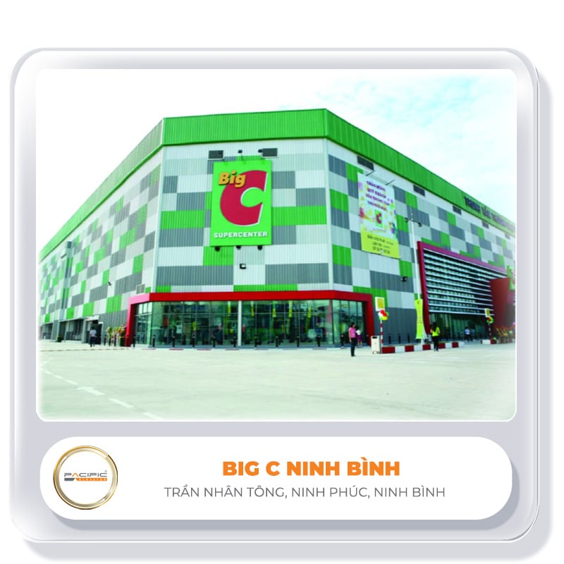 Thang máy Pacific lắp đặy thang máy, thang cuốn tại BIG C NINH BÌNH